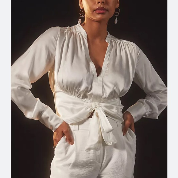 Anthropologie Tops - Anthropologie White Blouse